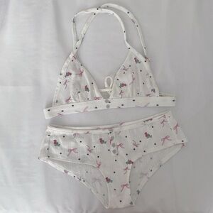 Everyday Bralette & Brief Panty Set from For Love & Lemons - size small